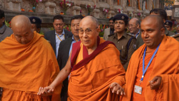 His Holiness the Dalai Lama Makes a Pilgrimage to the Mahabodhi Temple