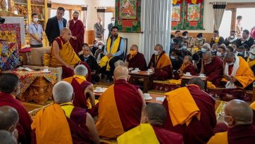 His Holiness the Dalai Lama Arrives in Ladakh