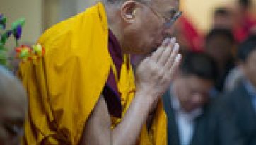His Holiness the Dalai Lama Prays for the Loss of Lives in the Floods