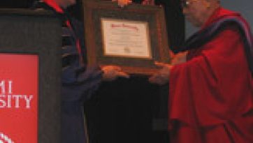 His Holiness the Dalai Lama at Miami University