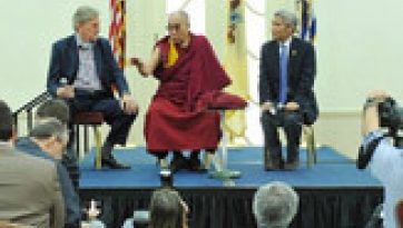 His Holiness’s Message Talks to the Media in Newark on Addressing Challenges Nonviolently