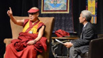 His Holiness shares his thought on building a positive world