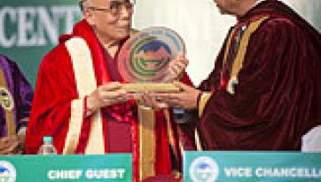 CUHP hold first convocation, confers honorary DPhil degree on Dalai Lama