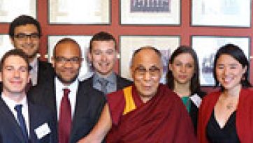 Speaking about ‘Non-Violence’ and the ‘Path to Peace and Happiness’ in Cambridge