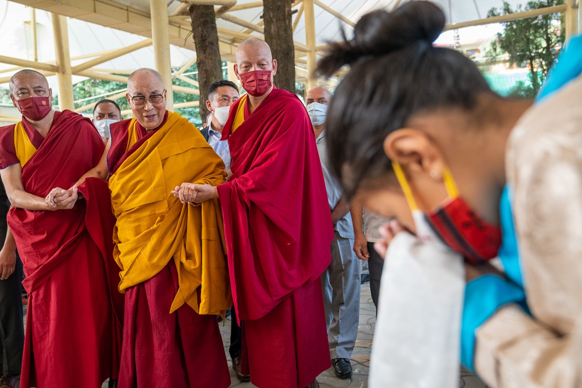 His Holiness Attends Mani Dhondrup Prayer The 14th Dalai Lama