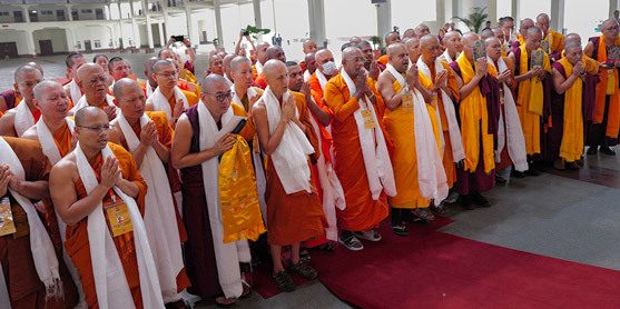 Meeting with Pali and Sanskrit International Bhikkhu Exchange Program Participants