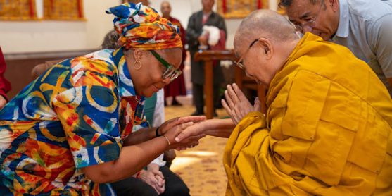 His Holiness's Meeting with Nobel Peace Laureate Leymah Gbowee