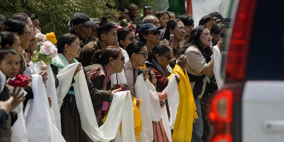 His Holiness's Arrival in Leh, Ladakh