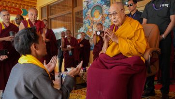 Song of Praise to His Holiness the Dalai Lama by a Local Artist